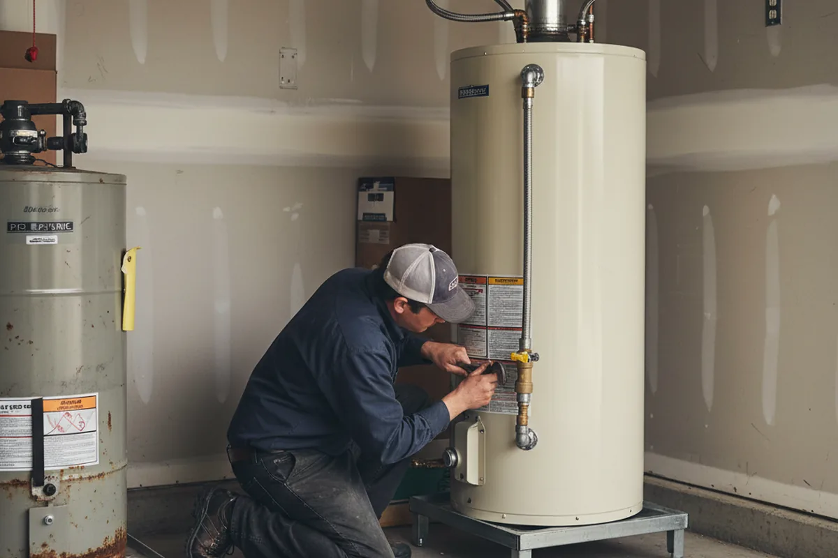 Water heater and shutoff valve replacement in Kitzmiller